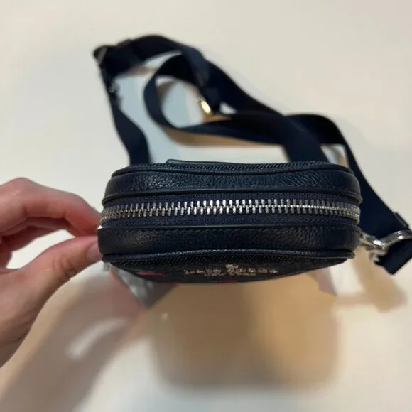 Kate Spade Rosie Cherry Embroidered Denim Phone Crossbody - Picture 7 of 9